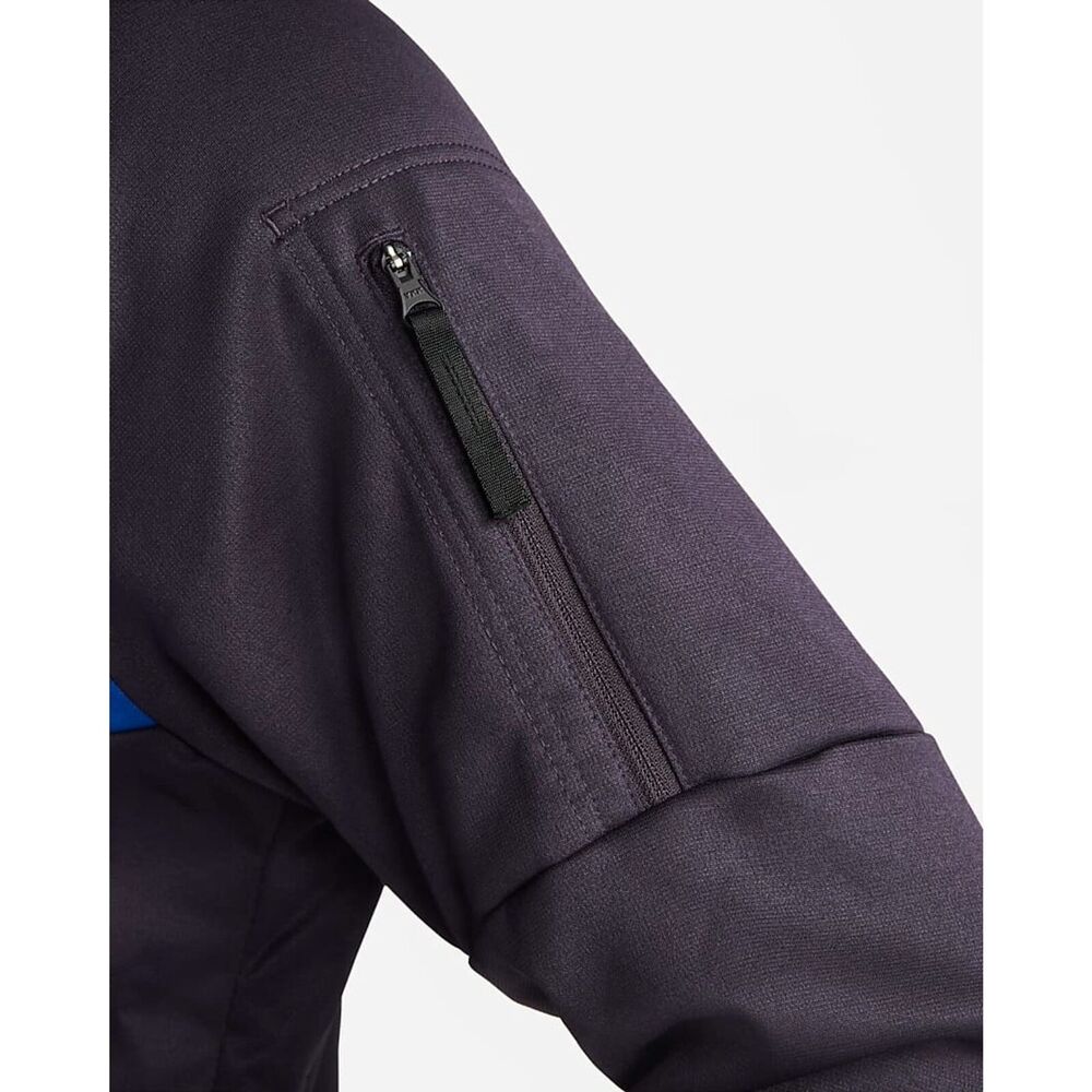 Nike Therma-FIT Men's Pullover Fitness Hoodie Cave Purple/Royal/Black DQ5401-540 - Picture 4 of 5